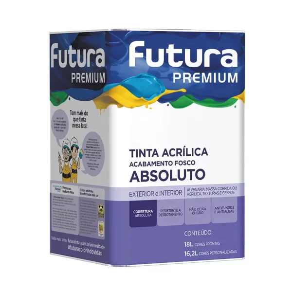 TINTA ACRÍLICA FOSCO ABSOLUTO