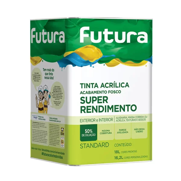 TINTA ACRÍLICA SUPER RENDIMENTO FOSCO